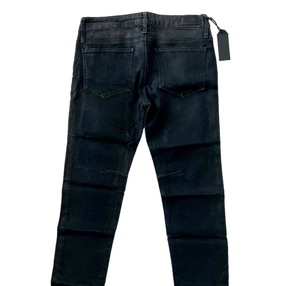 $300 RTA Road to Awesome WAXED Distress SKINNY Jeans USED GREY 28 - Picture 5 of 5